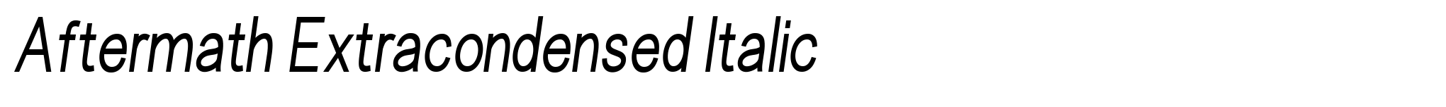 Aftermath Extracondensed Italic image